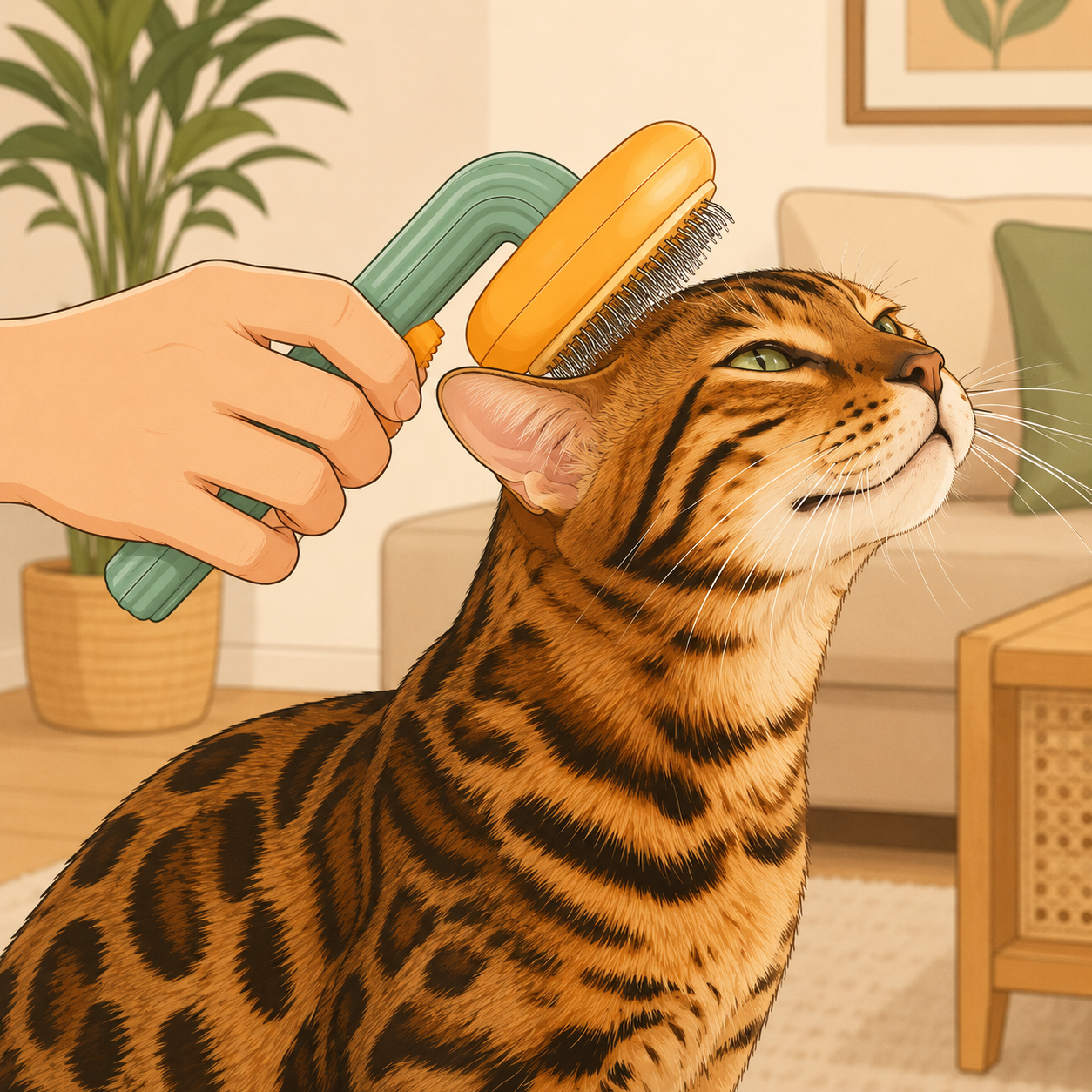 Spazzola Autopulente per Cani e Gatti