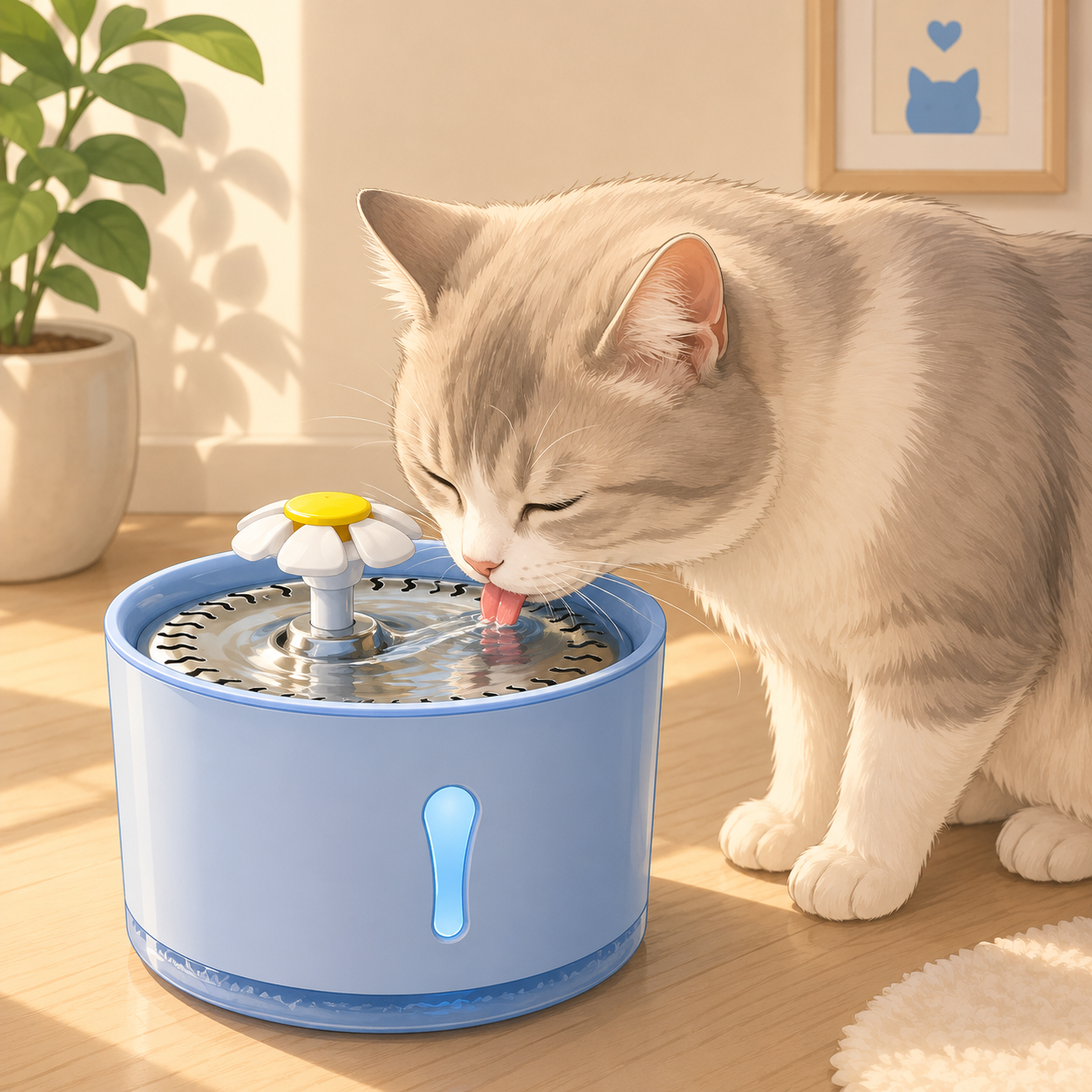 Fontana d'Acqua per Gatti — Design Floreale